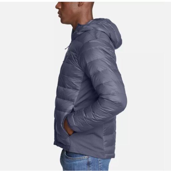 Eddie Bauer Men's Down Puffer Jacket Grey M - Picture 4 of 5